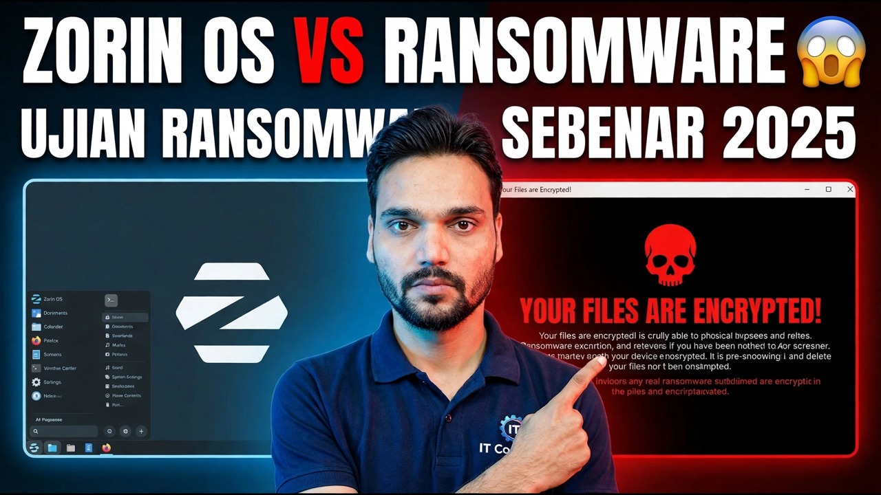 Ujian Perisian Ransomware Zorin OS 2025 - Perlindungan & Semakan