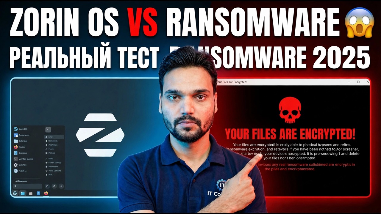 Тест на вымогательство Zorin OS 2025 — защита и обзор