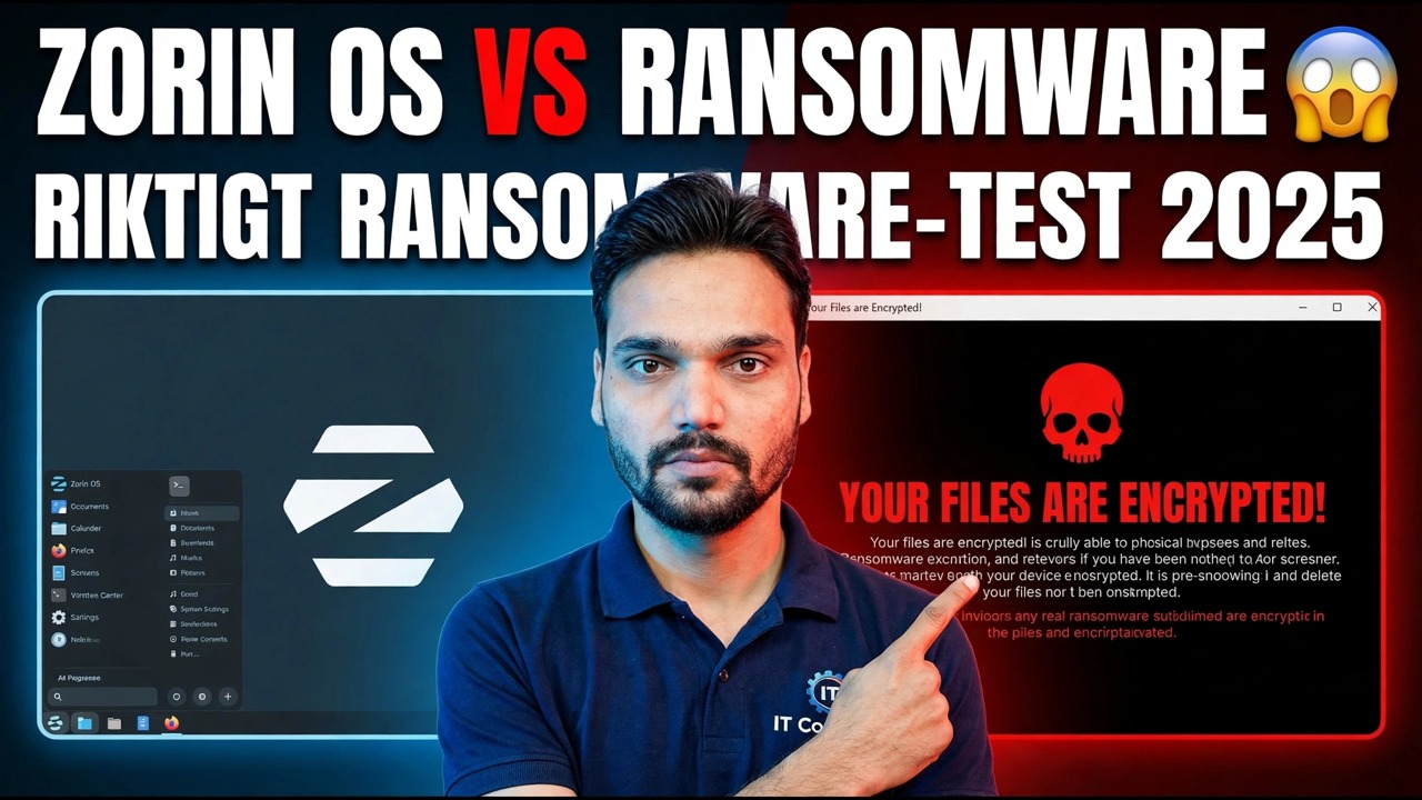 Zorin OS Ransomware Test 2025 - Skydd och granskning