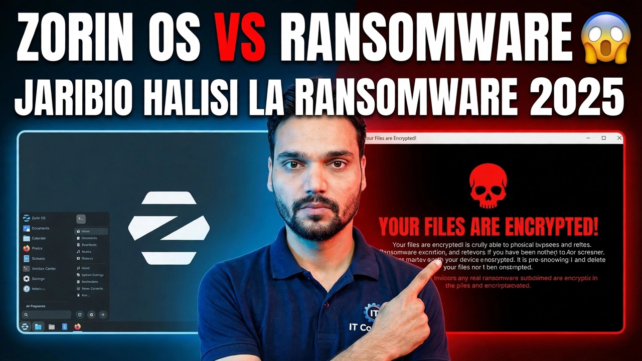 Jaribio la Zorin OS Ransomware 2025 - Ulinzi na Uhakiki