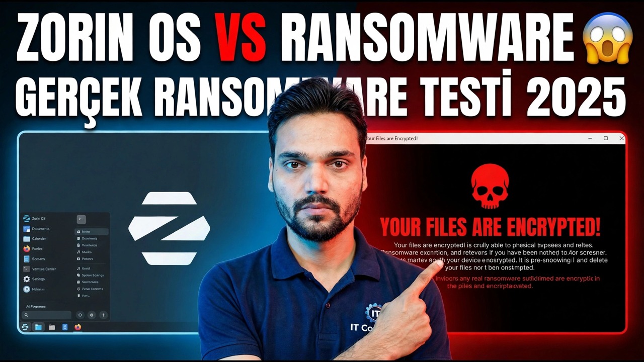 Zorin OS Fidye Yazılımı Testi 2025 - Koruma ve İnceleme