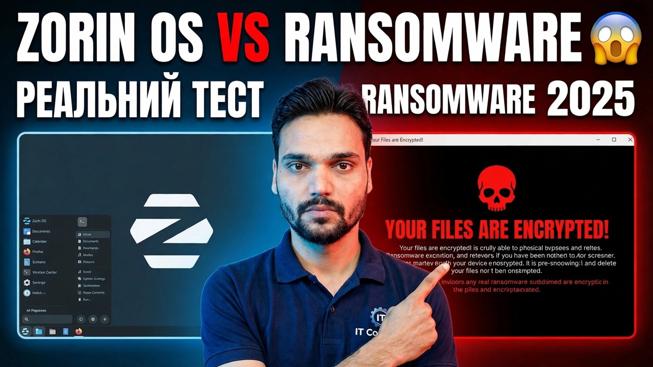 Zorin OS Ransomware Test 2025 – захист і перевірка