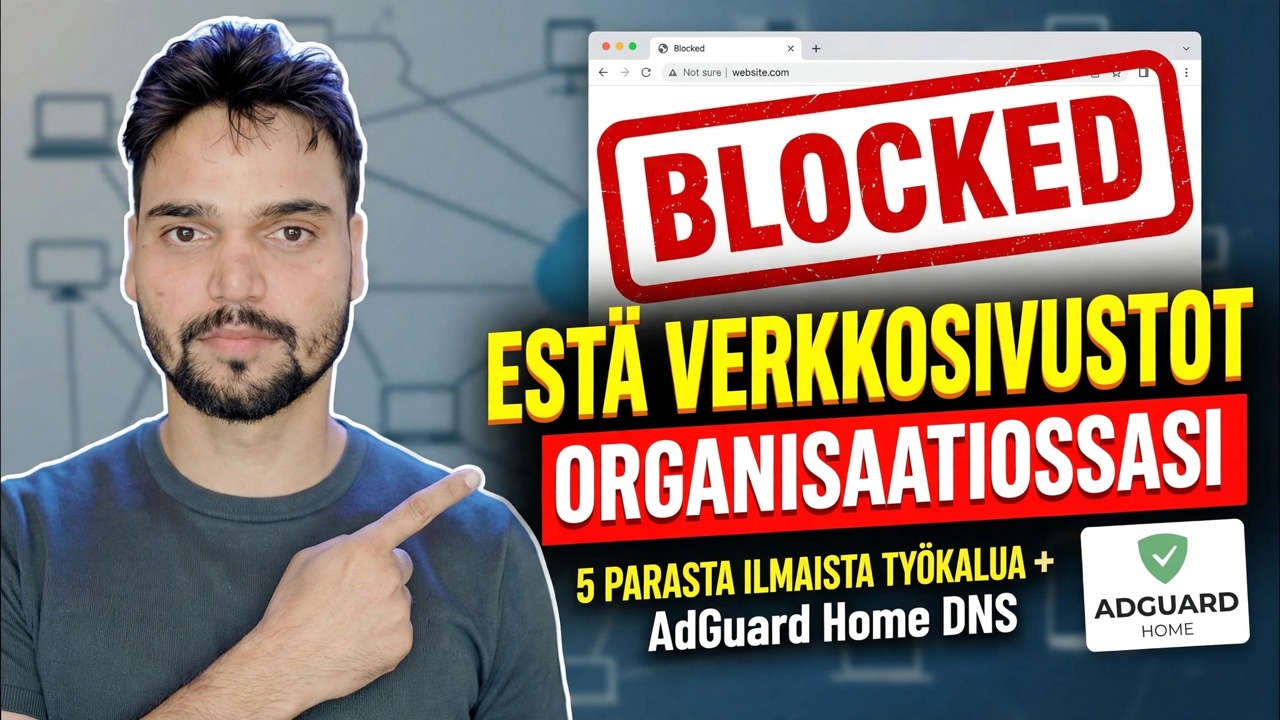 Web-sivustojen estäminen Officessa 🔒 5 parasta tapaa (palomuuri + DNS + hallintamoottori)