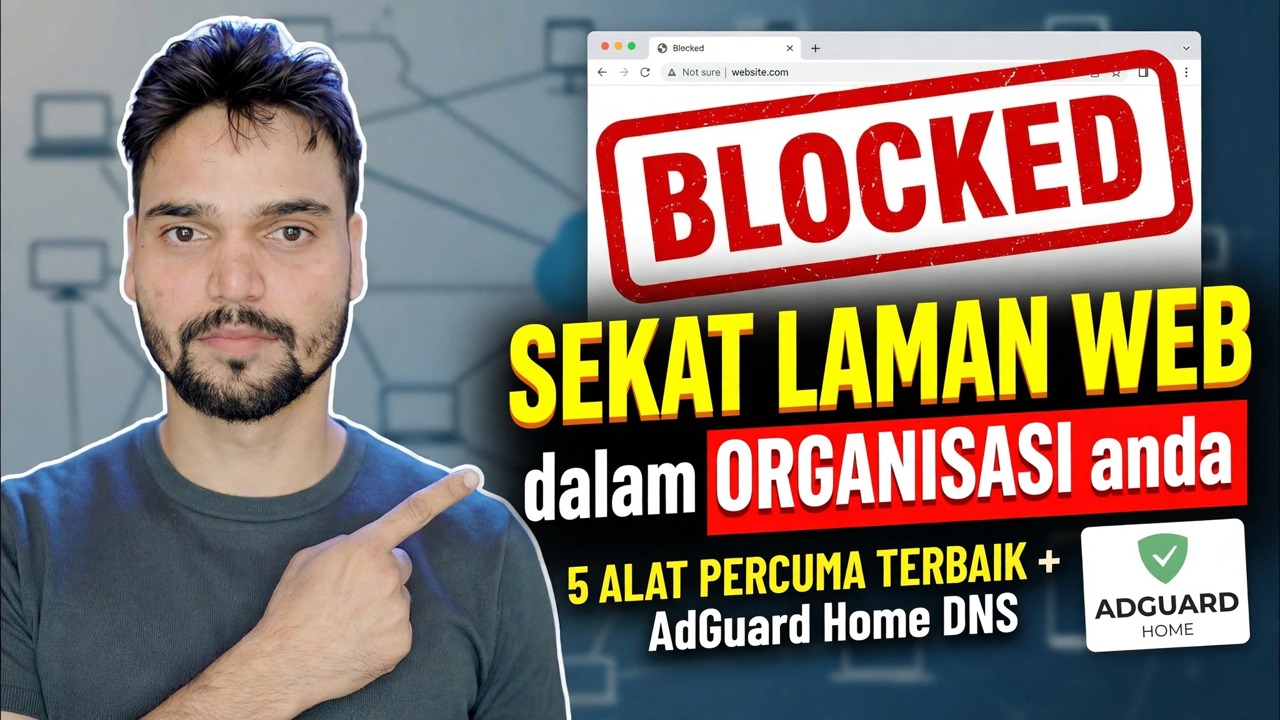 Cara Menyekat Tapak Web di Pejabat 🔒 5 Cara Terbaik (Firewall + DNS + ManageEngine)