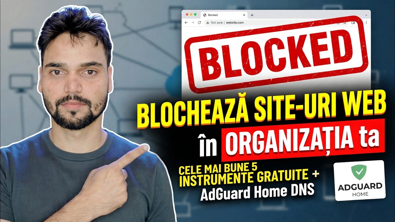 Cum să blocați site-uri web în Office 🔒 5 Cele mai bune moduri (Firewall + DNS + ManageEngine)