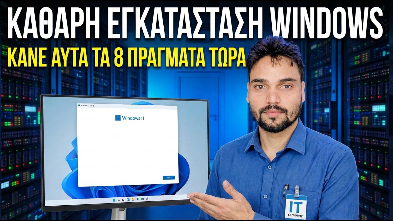 Νέα εγκατάσταση των Windows; Βασικά βήματα εγκατάστασης και βελτιστοποίησης