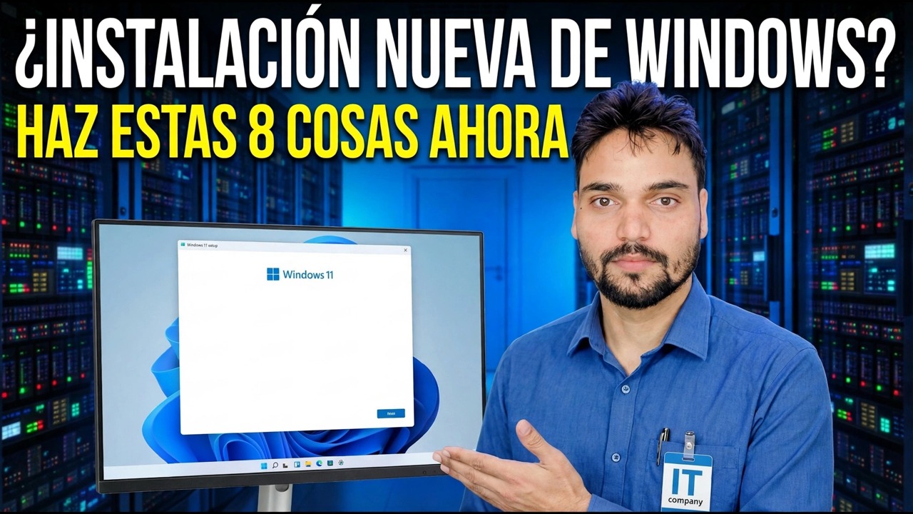 ¿Nueva instalación de Windows? Pasos esenciales de configuración y optimización