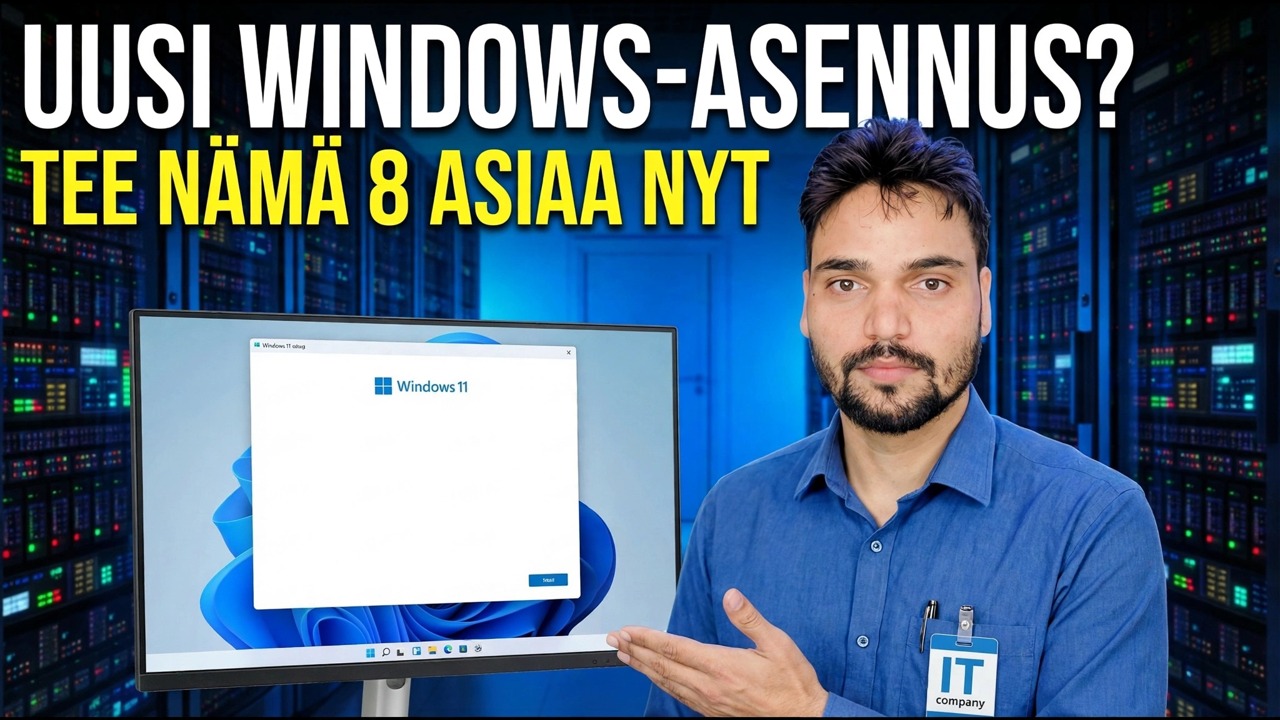 Uusi Windows-asennus? Tärkeimmät asennus- ja optimointivaiheet