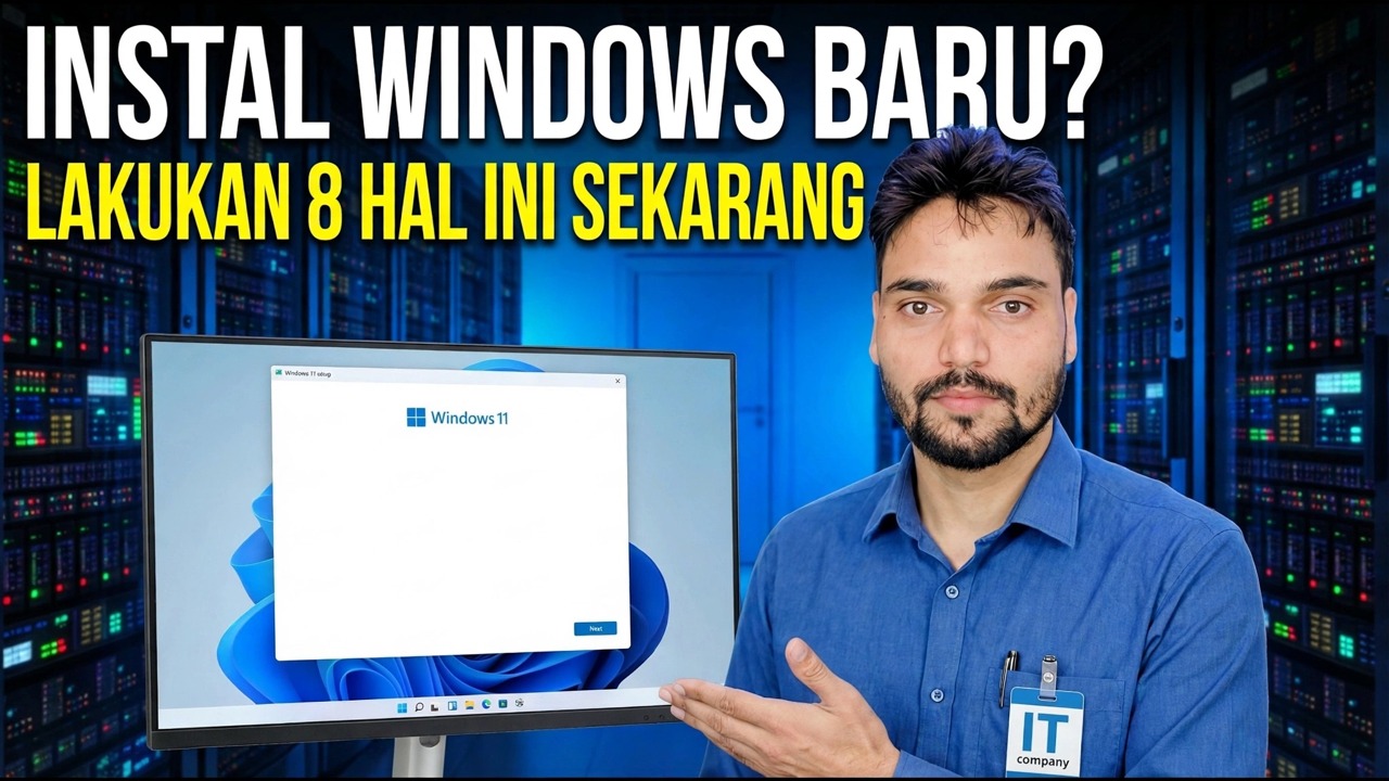 Instal Windows Baru? Langkah-Langkah Penyiapan & Pengoptimalan Penting
