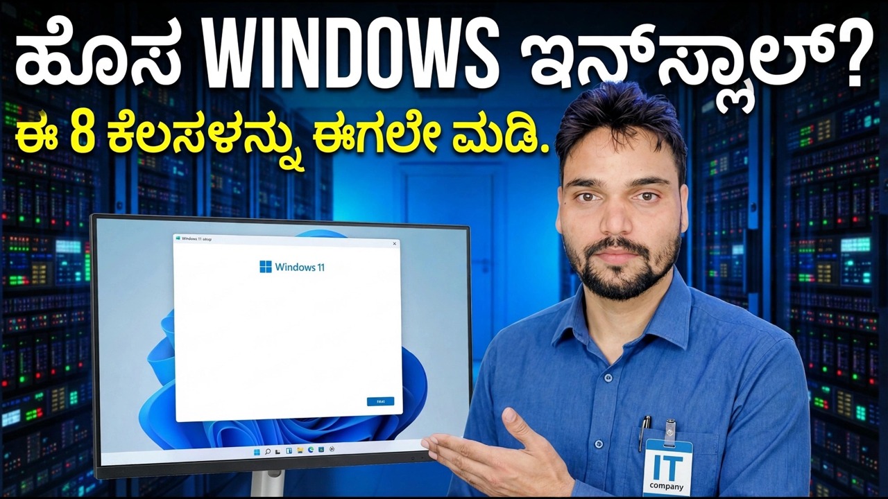 ಹೊಸ ವಿಂಡೋಸ್ ಸ್ಥಾಪನೆ? ಅಗತ್ಯ ಸೆಟಪ್ ಮತ್ತು ಆಪ್ಟಿಮೈಸೇಶನ್ ಹಂತಗಳು
