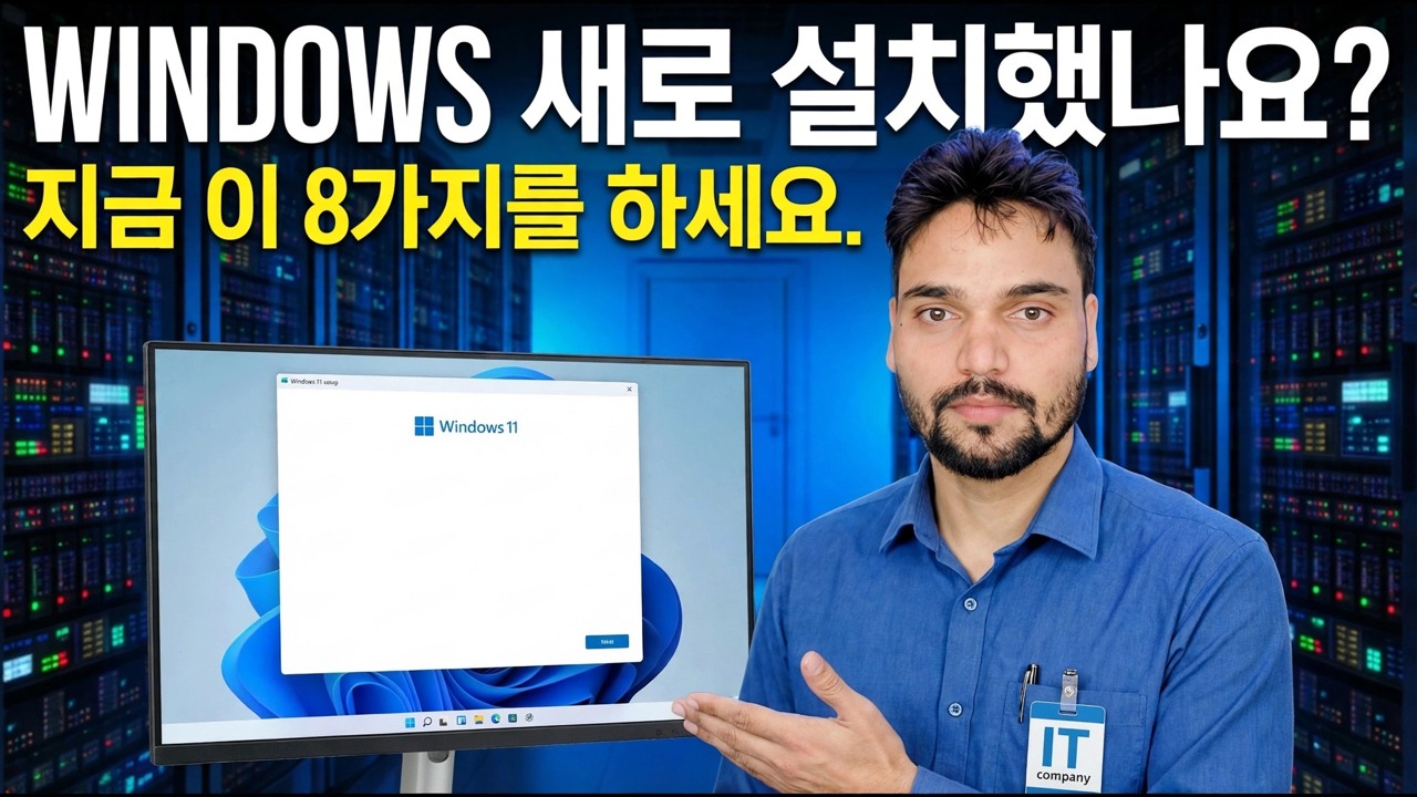 새로운 Windows를 설치하시겠습니까? 필수 설정 및 최적화 단계
