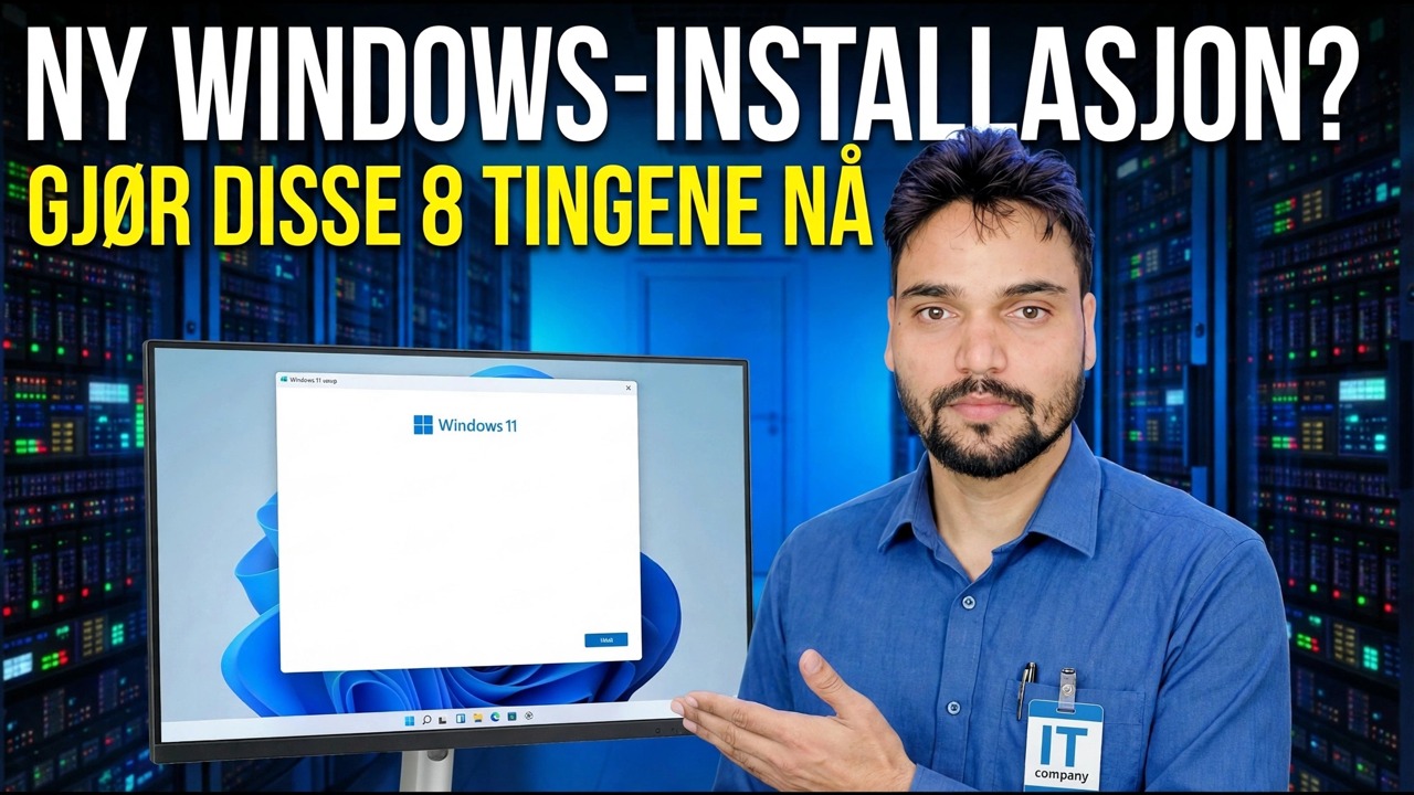 Ny Windows-installasjon? Viktige oppsett- og optimaliseringstrinn