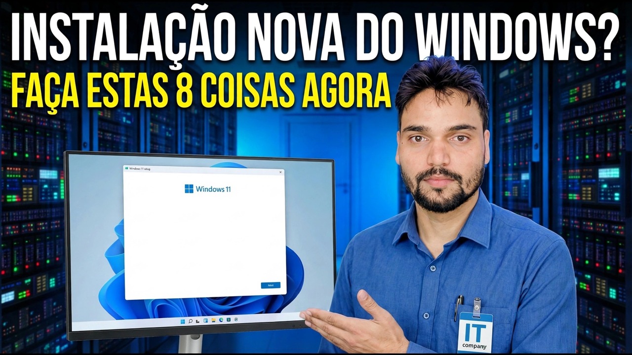 Nova instalação do Windows? Etapas essenciais de configuração e otimização