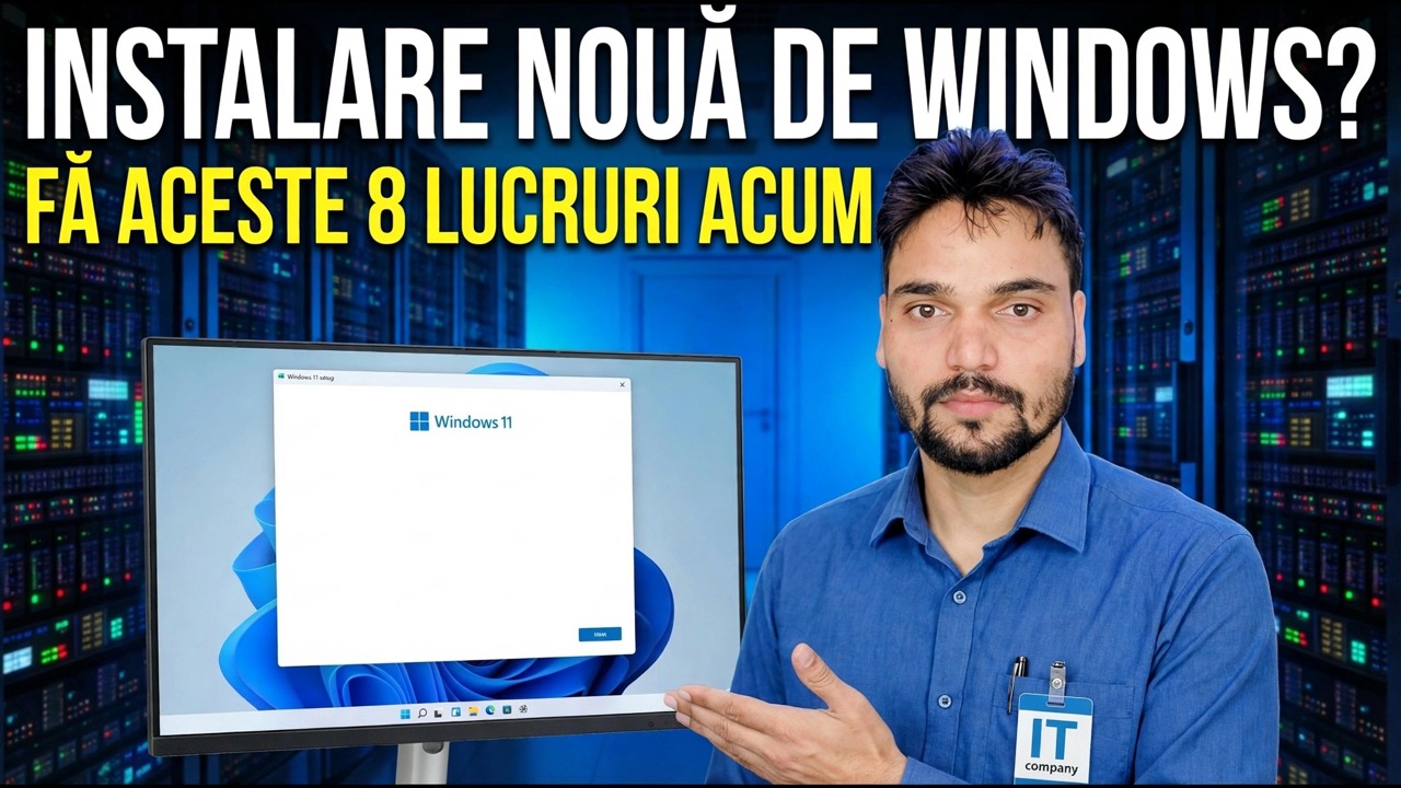 Instalare Windows nouă? Pași esențiali de configurare și optimizare
