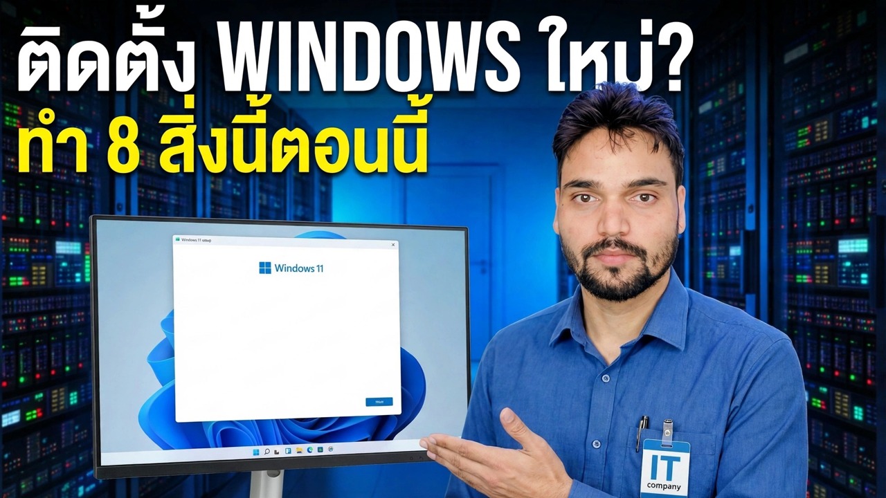 ติดตั้ง Windows ใหม่? ขั้นตอนการตั้งค่าและการเพิ่มประสิทธิภาพที่สำคัญ