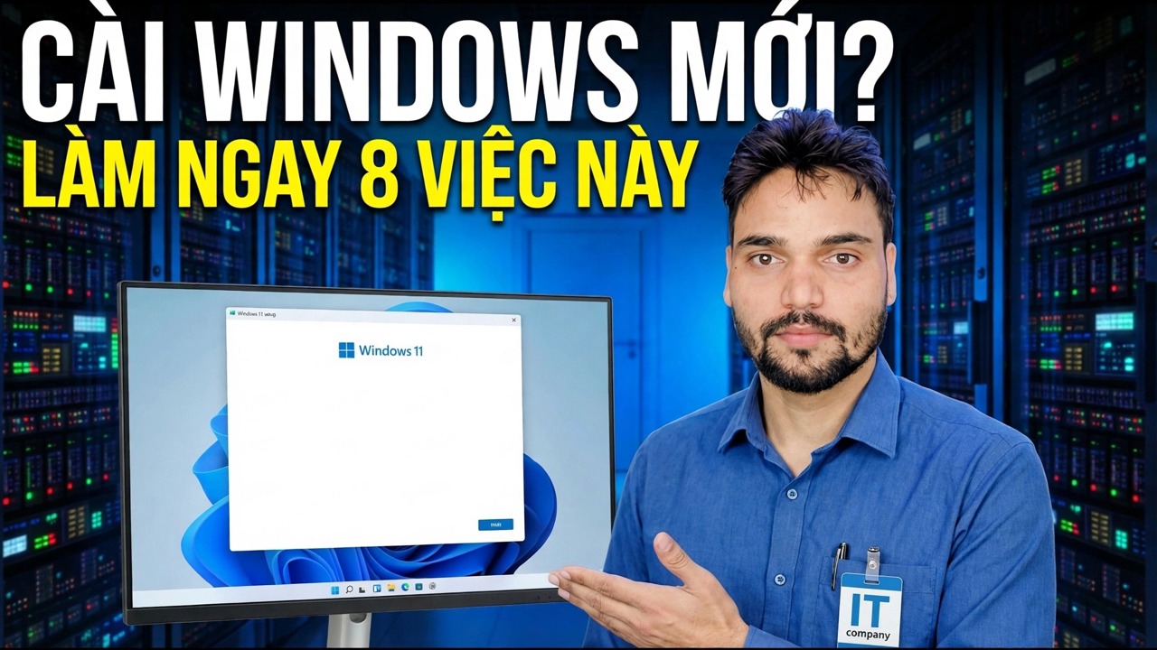 Cài đặt Windows mới? Các bước thiết lập và tối ưu hóa cần thiết