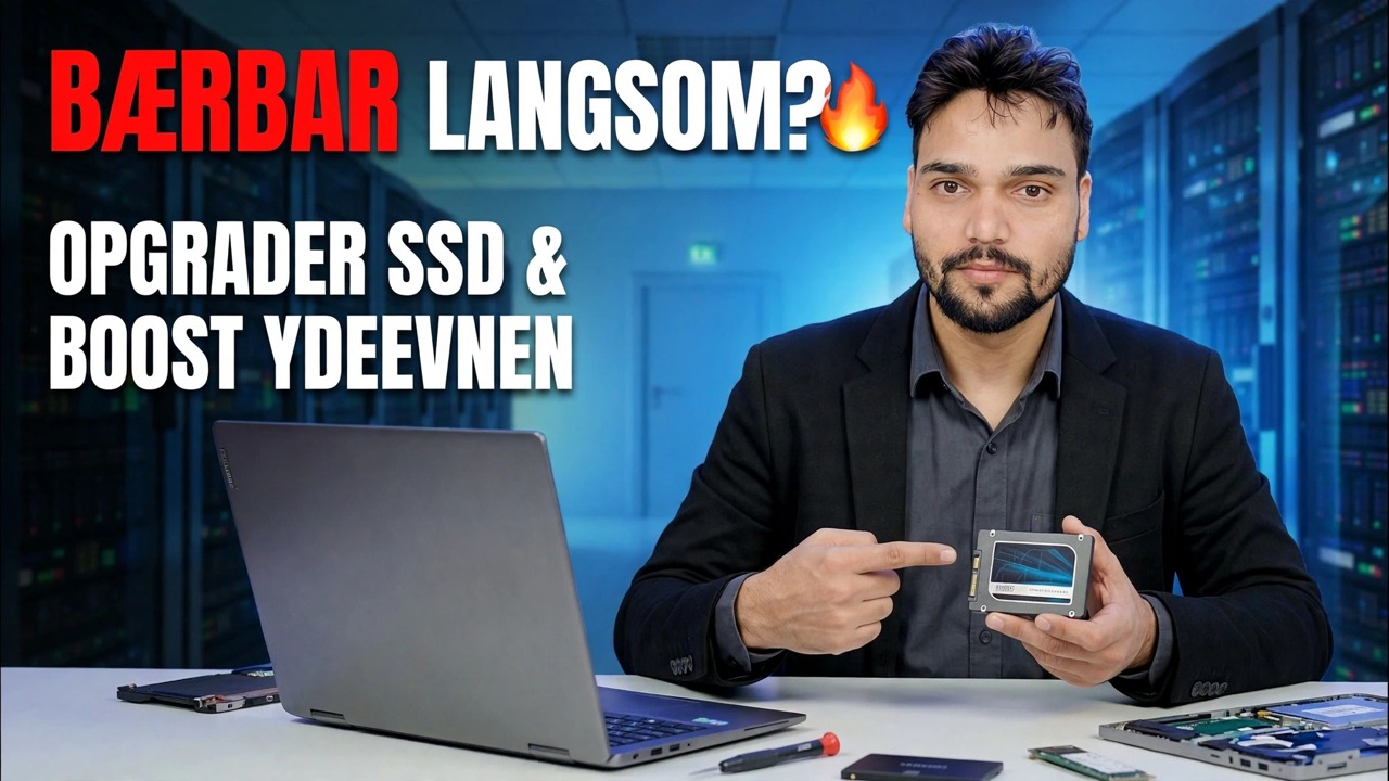 Laptop SSD-opgradering 🔥 Hurtigere ydeevne på få minutter!