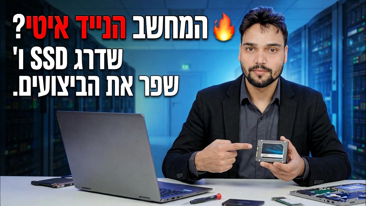 שדרוג SSD למחשב נייד 🔥 ביצועים מהירים יותר תוך דקות!