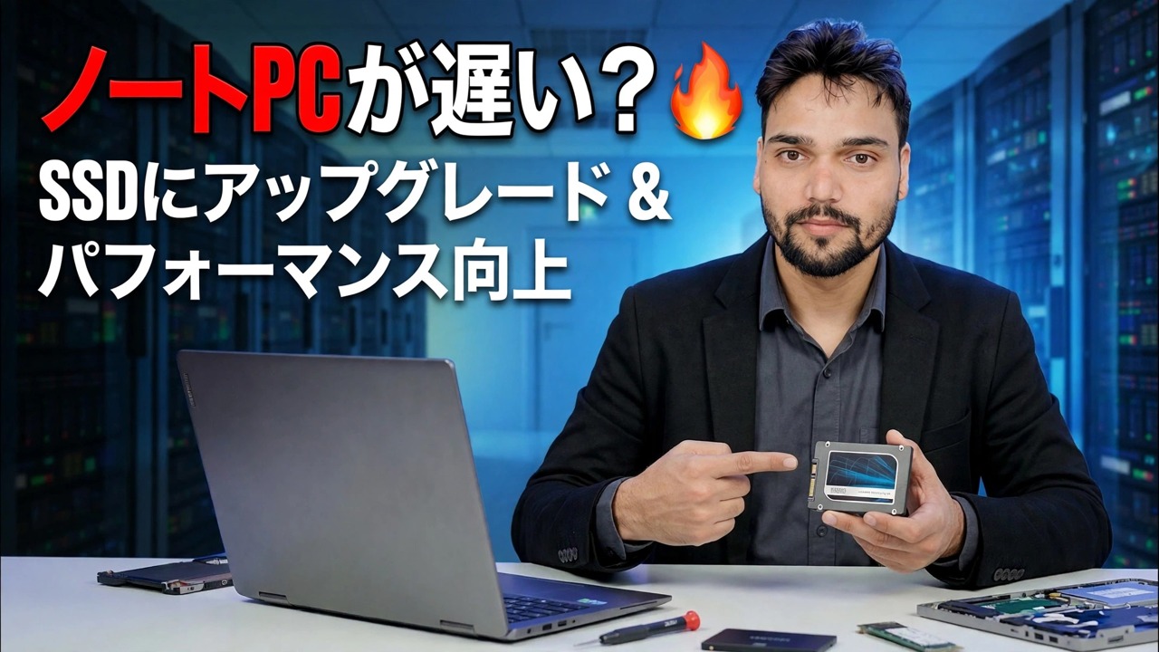 ノートパソコンの SSD アップグレード 🔥 数分でパフォーマンスが向上!