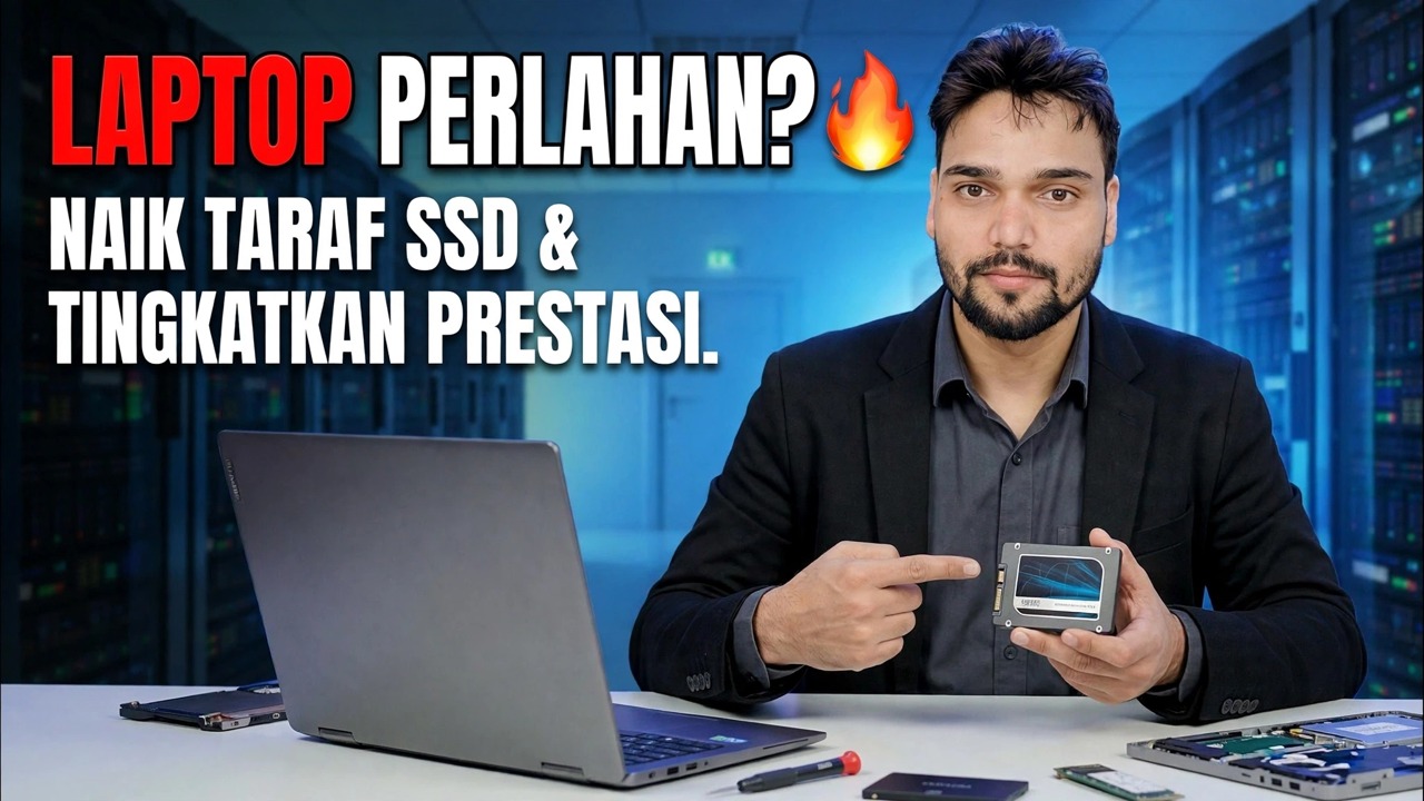 Naik Taraf SSD Laptop 🔥 Prestasi Lebih Pantas dalam Minit!