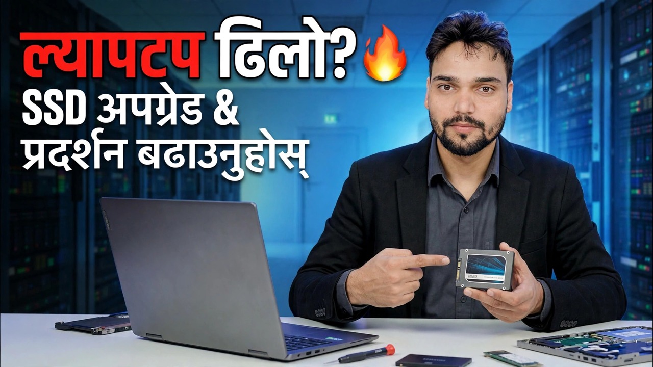 ल्यापटप SSD अपग्रेड 🔥 मिनेटमा छिटो प्रदर्शन!