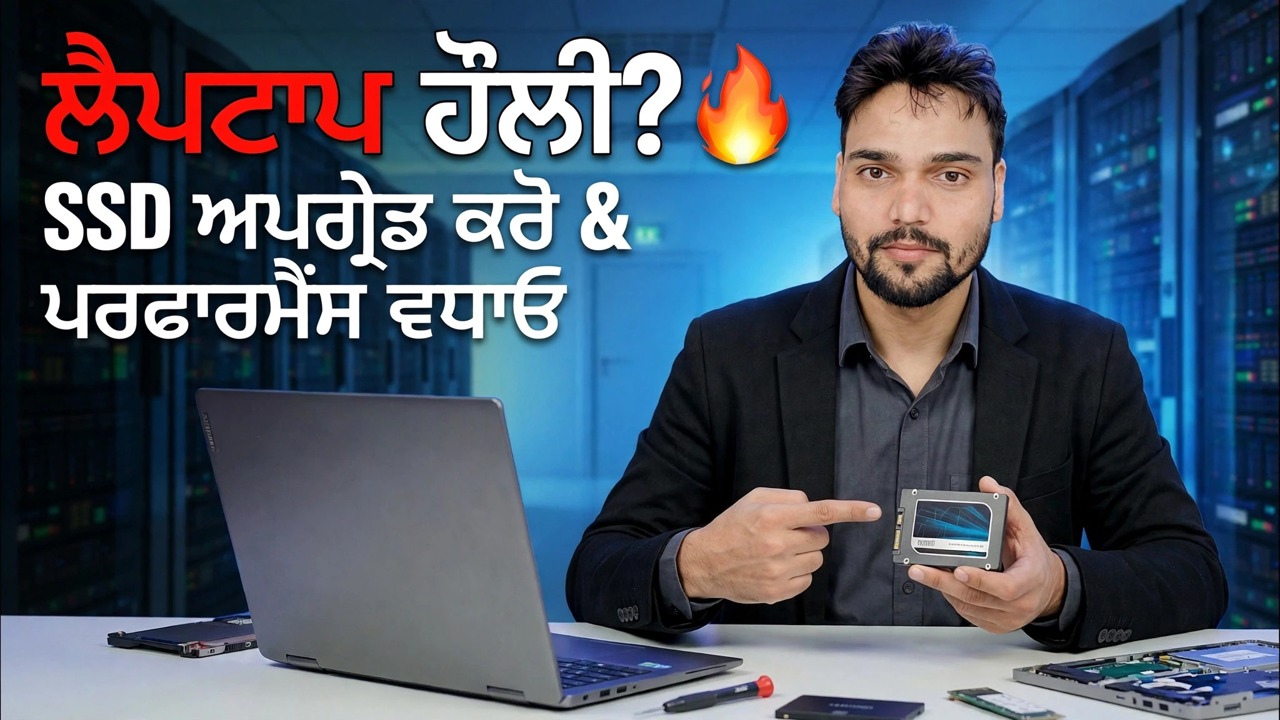 ਲੈਪਟਾਪ SSD ਅਪਗ੍ਰੇਡ 🔥 ਮਿੰਟਾਂ ਵਿੱਚ ਤੇਜ਼ ਪ੍ਰਦਰਸ਼ਨ!
