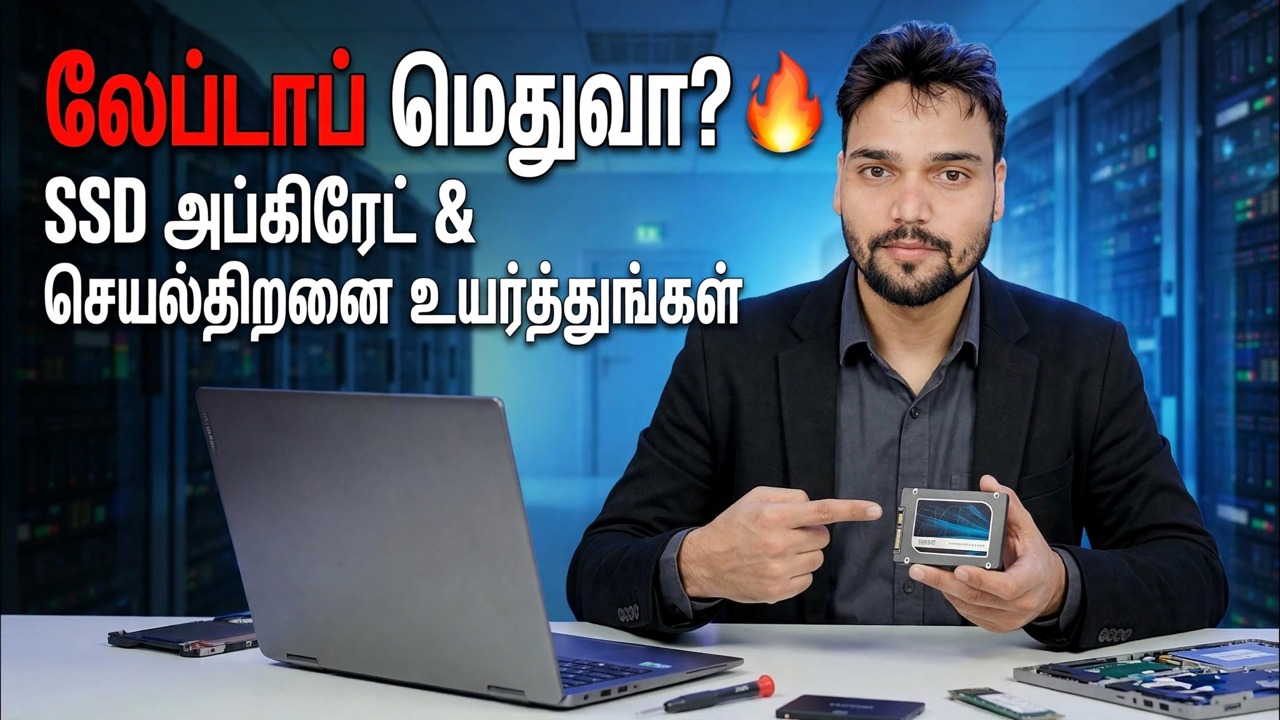 மடிக்கணினி SSD மேம்படுத்தல் 🔥 நிமிடங்களில் வேகமான செயல்திறன்!