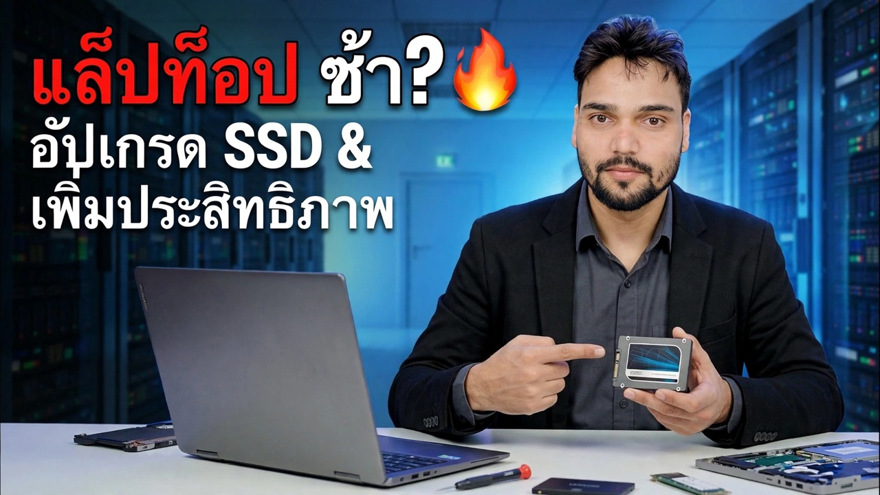 อัปเกรดแล็ปท็อป SSD 🔥 ประสิทธิภาพเร็วขึ้นในไม่กี่นาที!