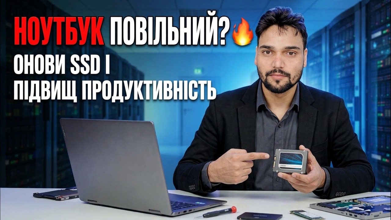 Оновлення SSD для ноутбука 🔥 Швидша продуктивність за лічені хвилини!