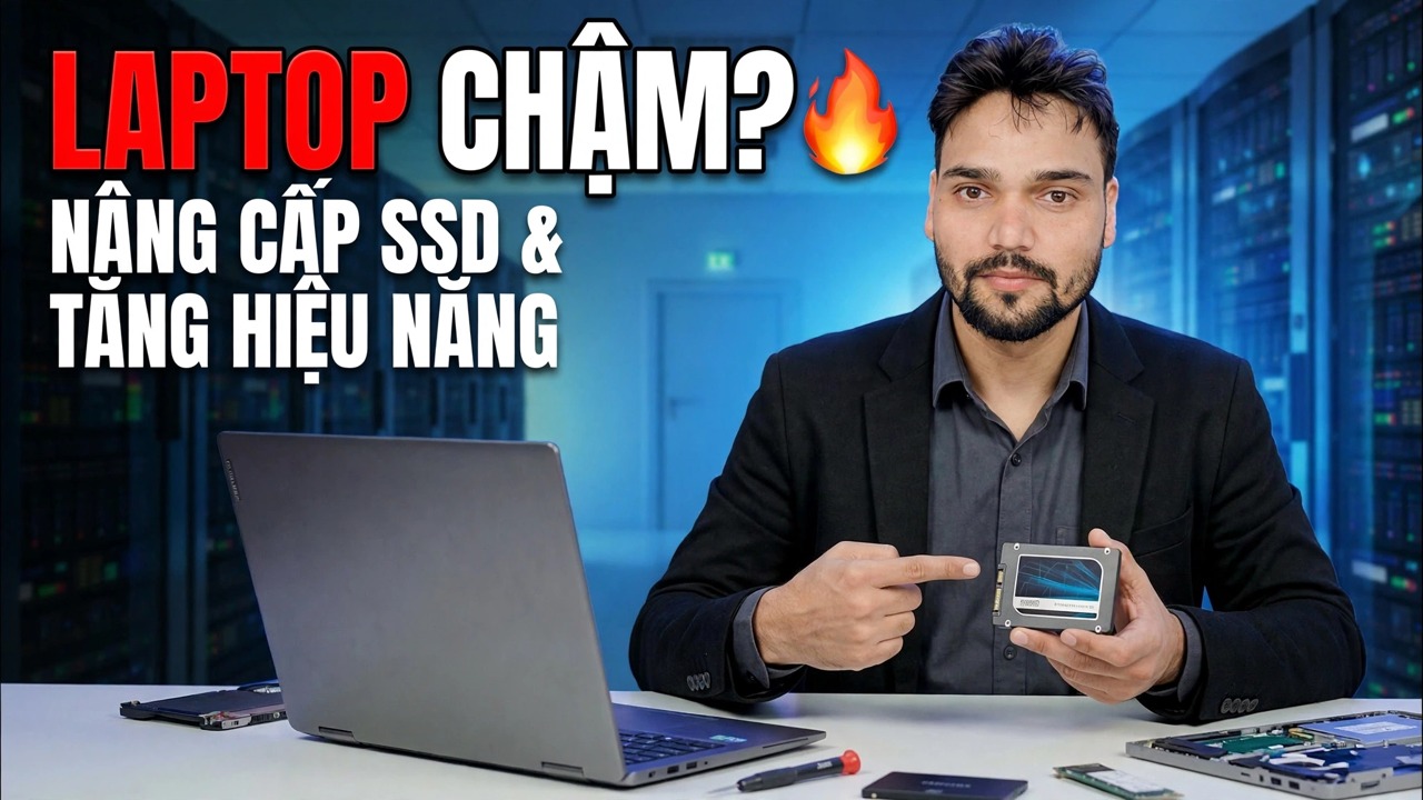 Nâng cấp SSD máy tính xách tay 🔥 Hiệu suất nhanh hơn trong vài phút!