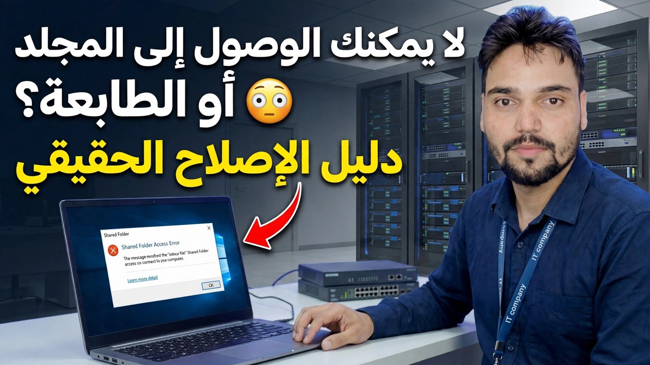 لا يمكن الوصول إلى المجلد المشترك أو الطابعة؟ 😳 دليل الإصلاح الحقيقي