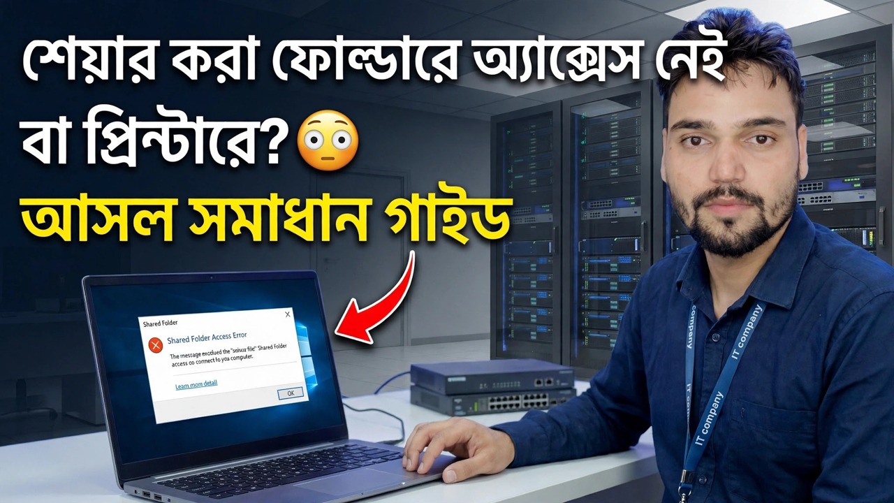 ভাগ করা ফোল্ডার বা প্রিন্টার অ্যাক্সেস করতে পারবেন না? 😳 রিয়েল ফিক্স গাইড