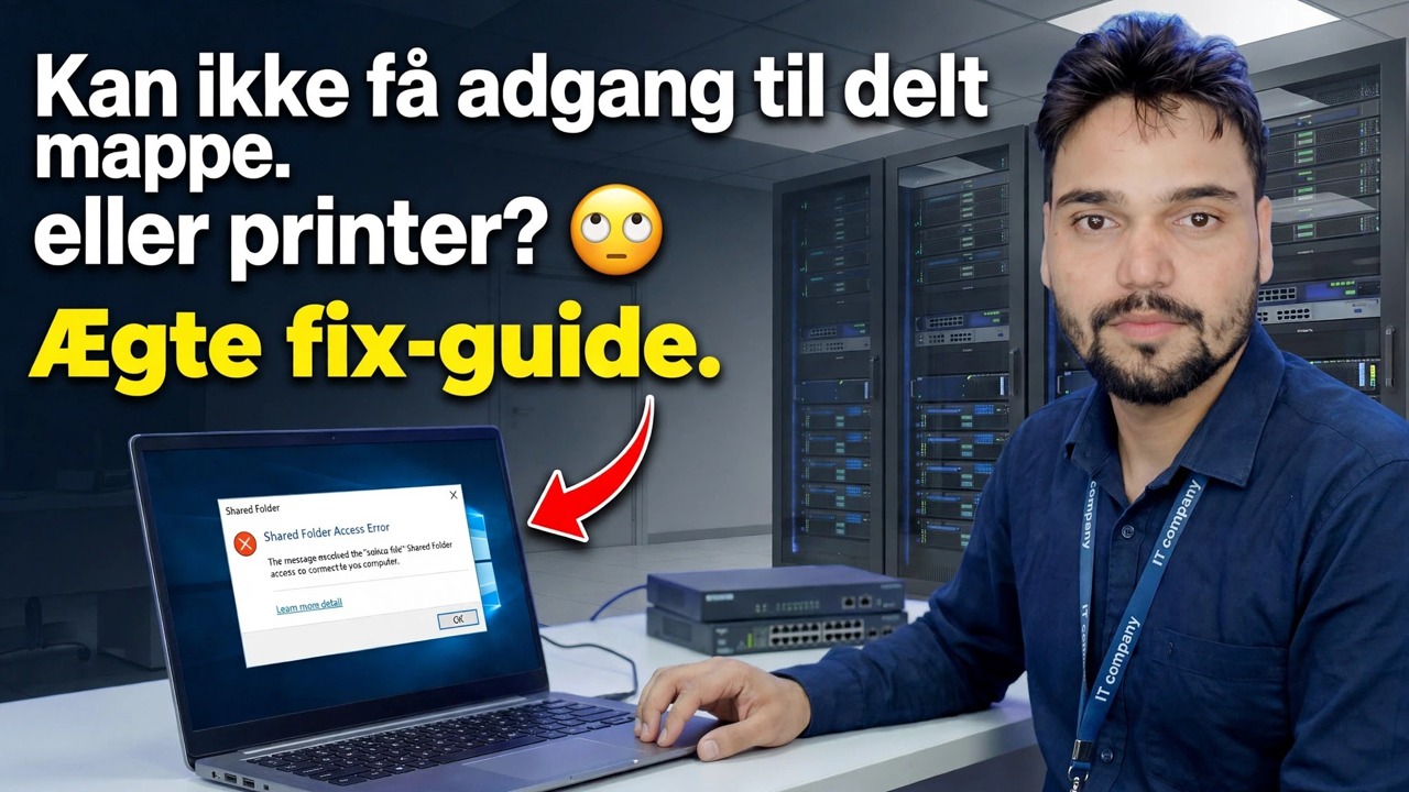 Kan du ikke få adgang til delt mappe eller printer? 😳 Rigtig Fix Guide