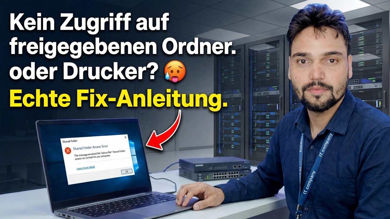 Sie können nicht auf den freigegebenen Ordner oder Drucker zugreifen? 😳 Real Fix Guide