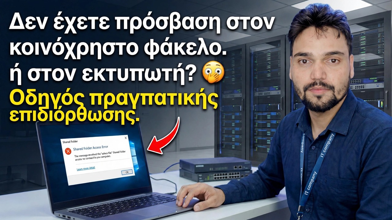 Δεν μπορείτε να αποκτήσετε πρόσβαση σε κοινόχρηστο φάκελο ή εκτυπωτή; 😳 Οδηγός πραγματικής επιδιόρθωσης