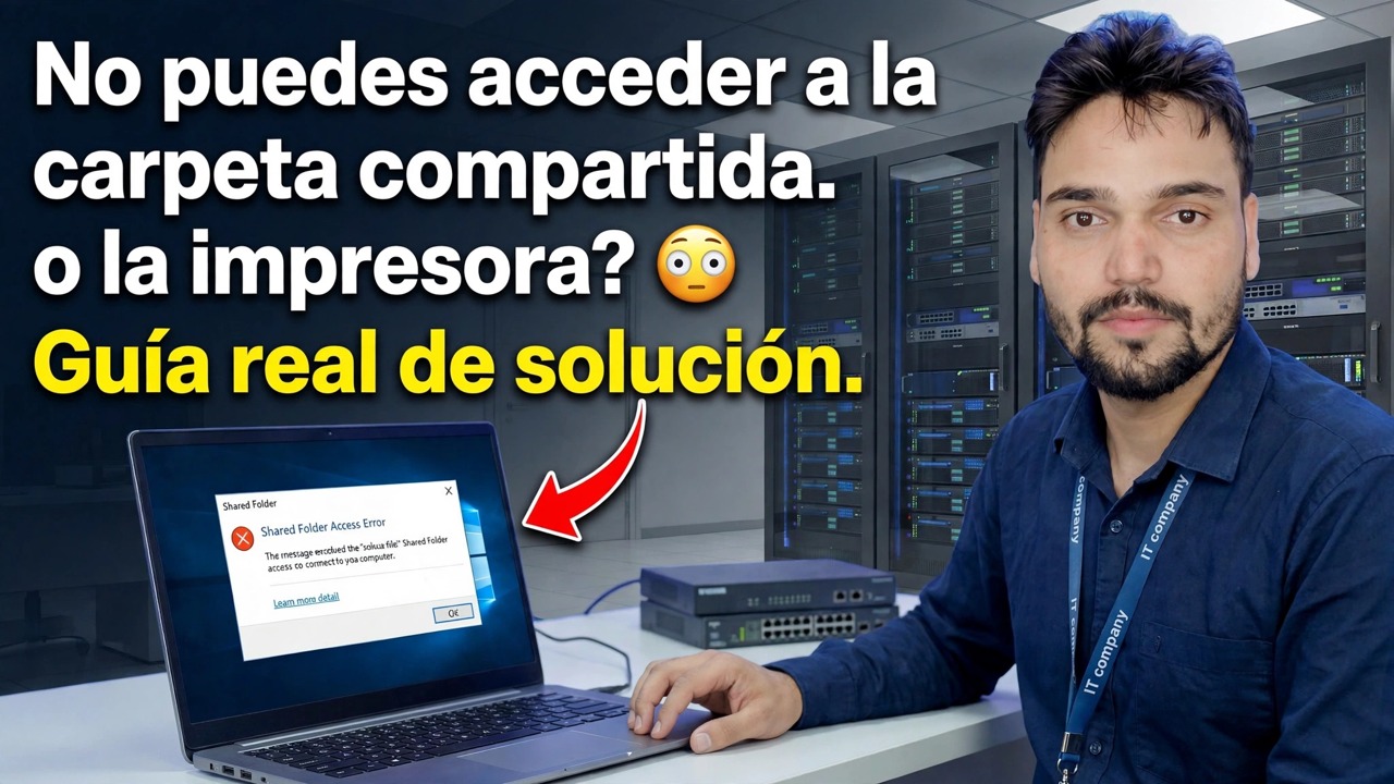 ¿No puede acceder a la carpeta o impresora compartida? 😳 Guía de reparación real