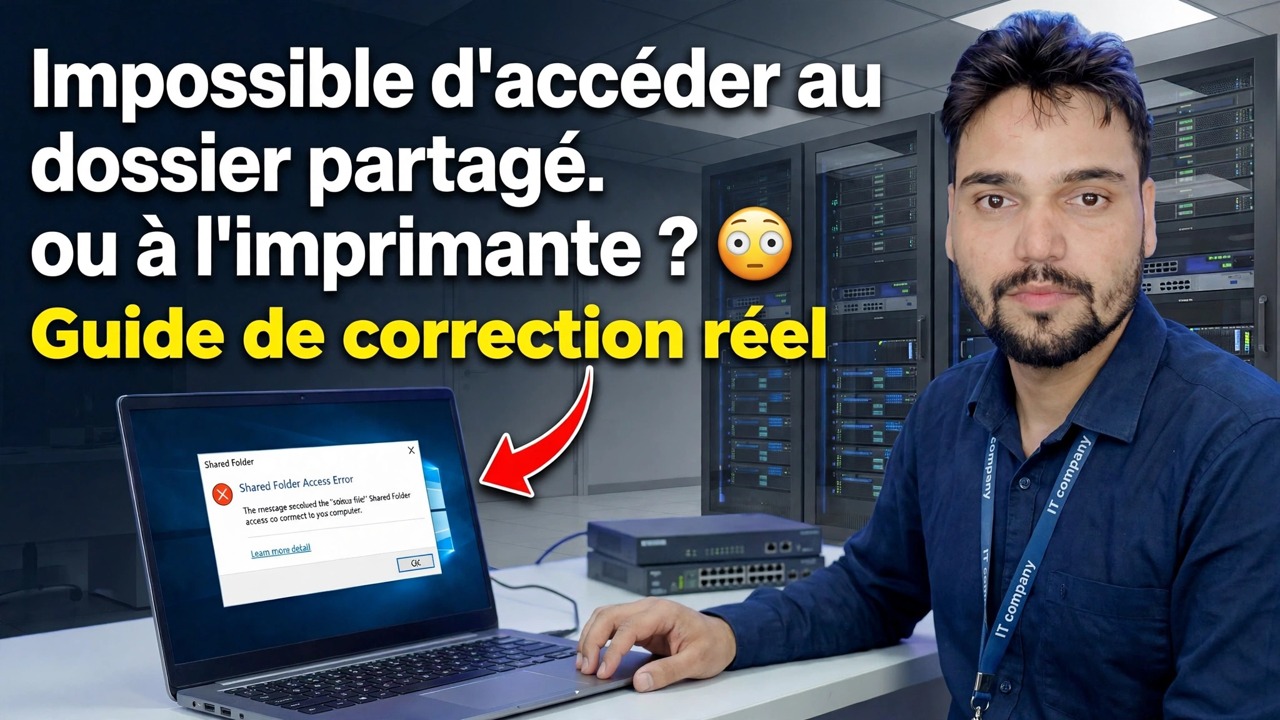 Vous ne pouvez pas accéder au dossier partagé ou à l'imprimante ? 😳 Guide de réparation réel