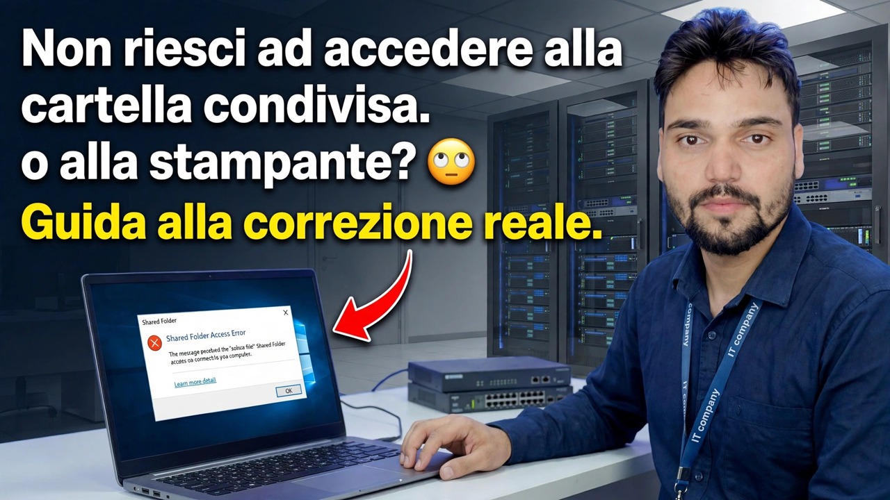 Non riesci ad accedere alla cartella condivisa o alla stampante? 😳 Guida alla correzione reale