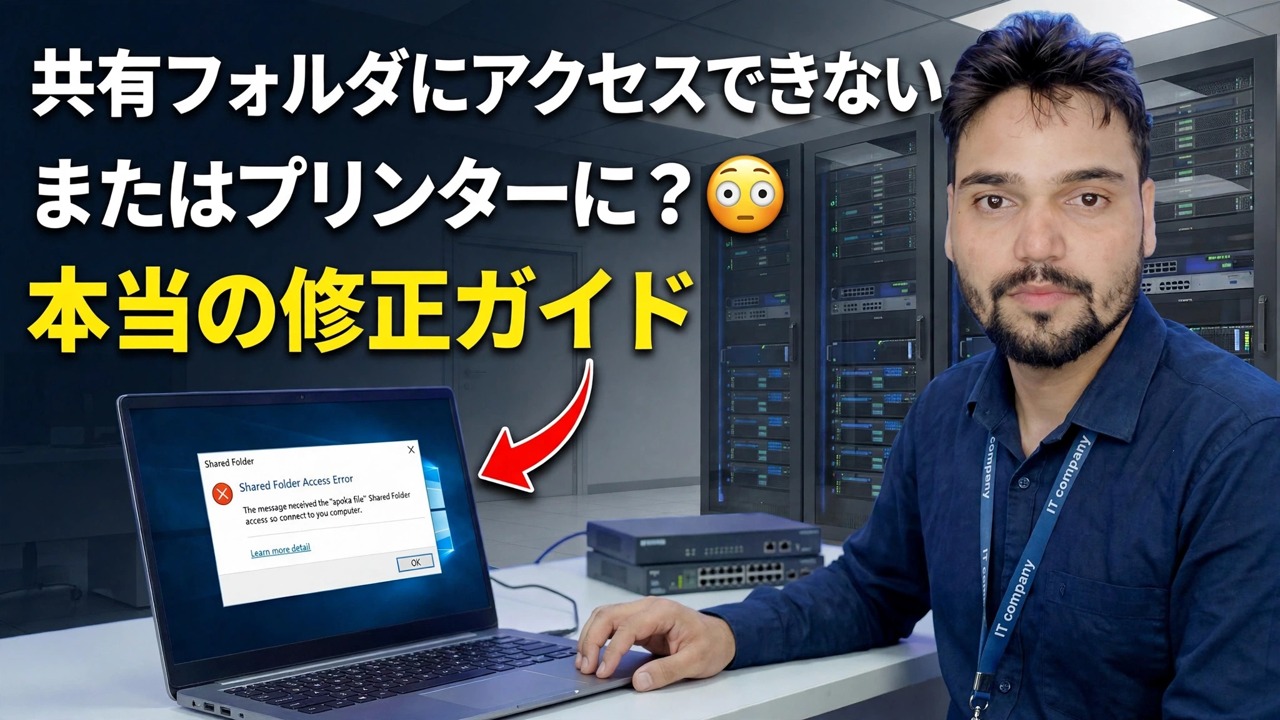 共有フォルダーまたはプリンターにアクセスできませんか? 😳 本当の修正ガイド