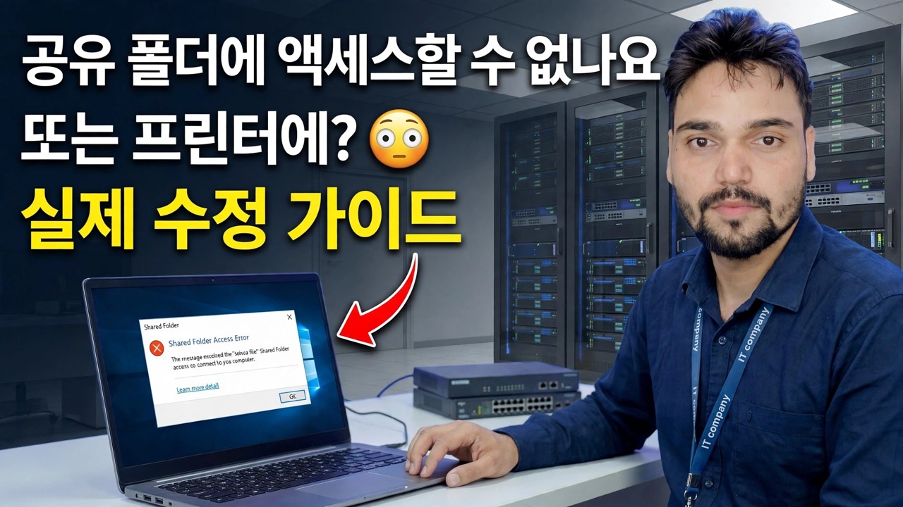 공유 폴더나 프린터에 액세스할 수 없습니까? 😳 실제 수정 가이드