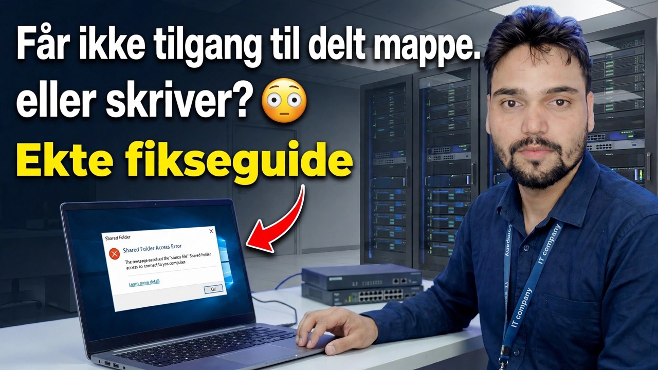 Får du ikke tilgang til delt mappe eller skriver? 😳 Ekte fikseguide
