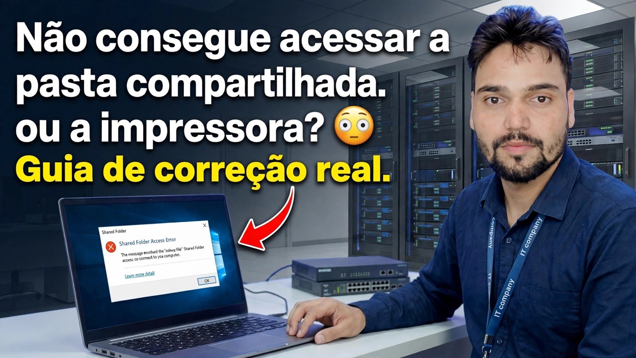 Não é possível acessar a pasta ou impressora compartilhada? 😳 Guia de correção real