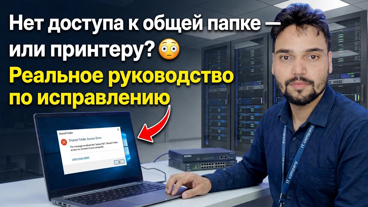 Не можете получить доступ к общей папке или принтеру? 😳 Настоящее руководство по исправлению ситуации