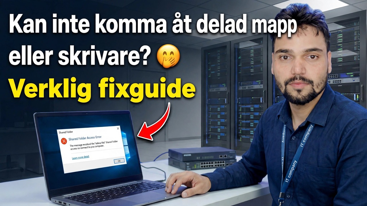 Kan du inte komma åt delad mapp eller skrivare? 😳 Verklig fixguide
