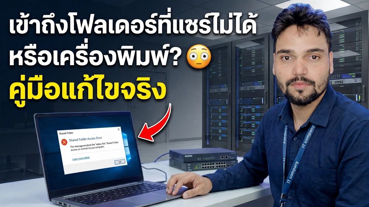 ไม่สามารถเข้าถึงโฟลเดอร์หรือเครื่องพิมพ์ที่ใช้ร่วมกันได้ใช่ไหม 😉 คู่มือการแก้ไขที่แท้จริง