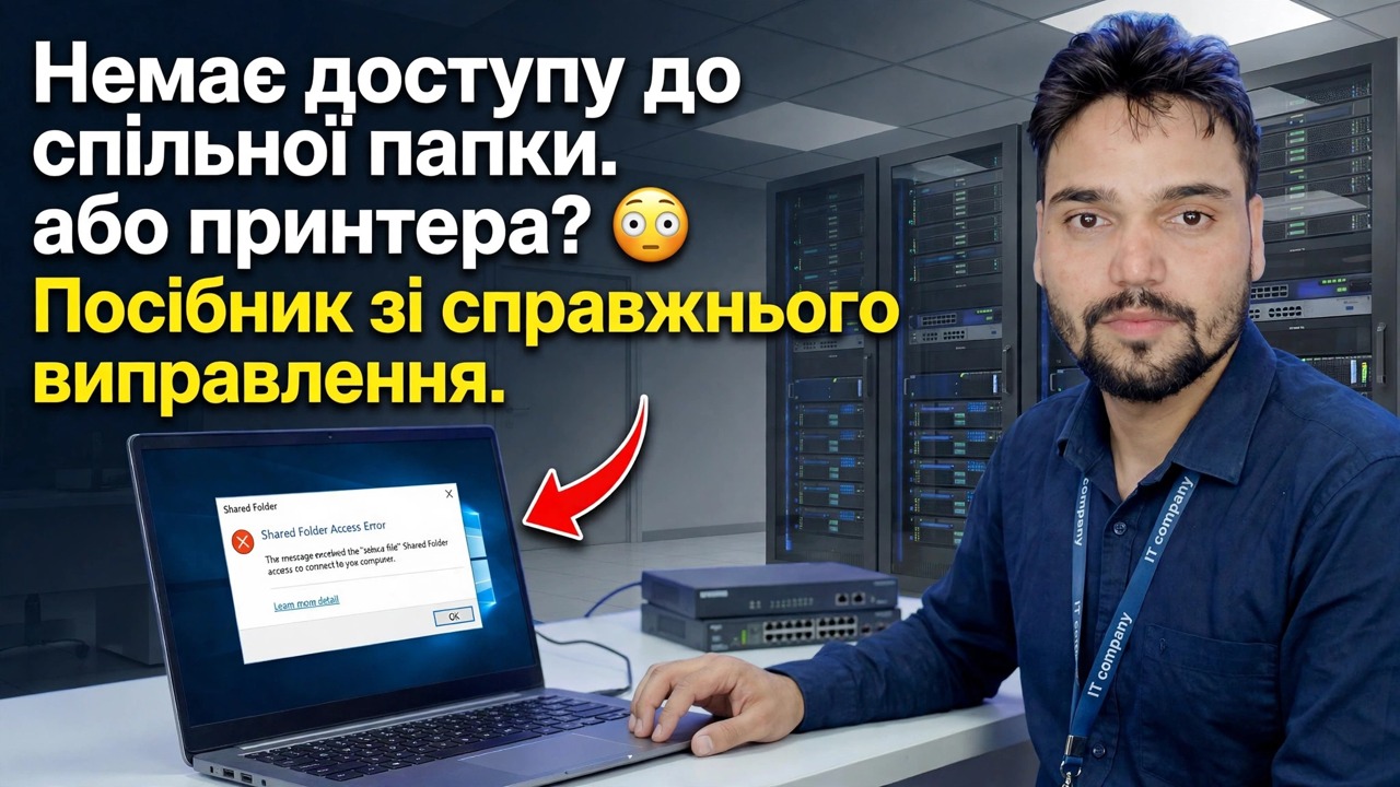 Не можете отримати доступ до спільної папки чи принтера? 😳 Справжній посібник із виправлення