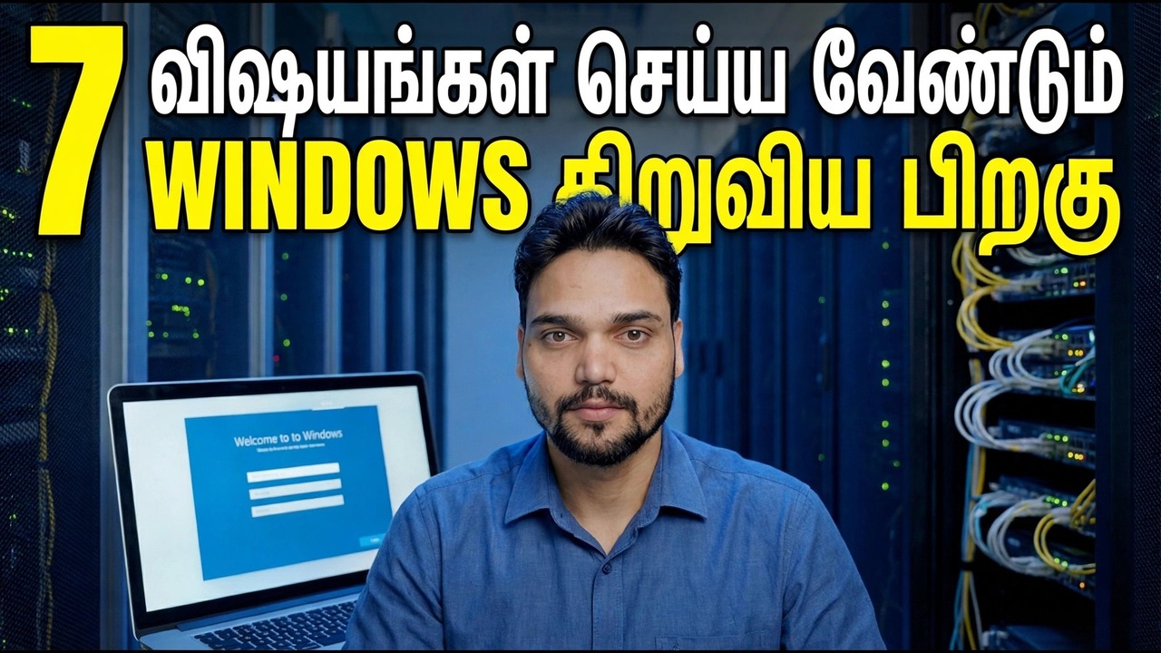 விண்டோஸ் அமைவு வழிகாட்டியை முடிக்கவும்