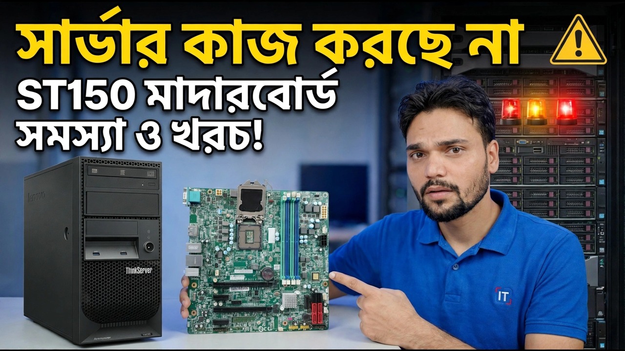 Lenovo ST150 মাদারবোর্ড মৃত? 😳 দাম ও ফিক্স গাইড!
