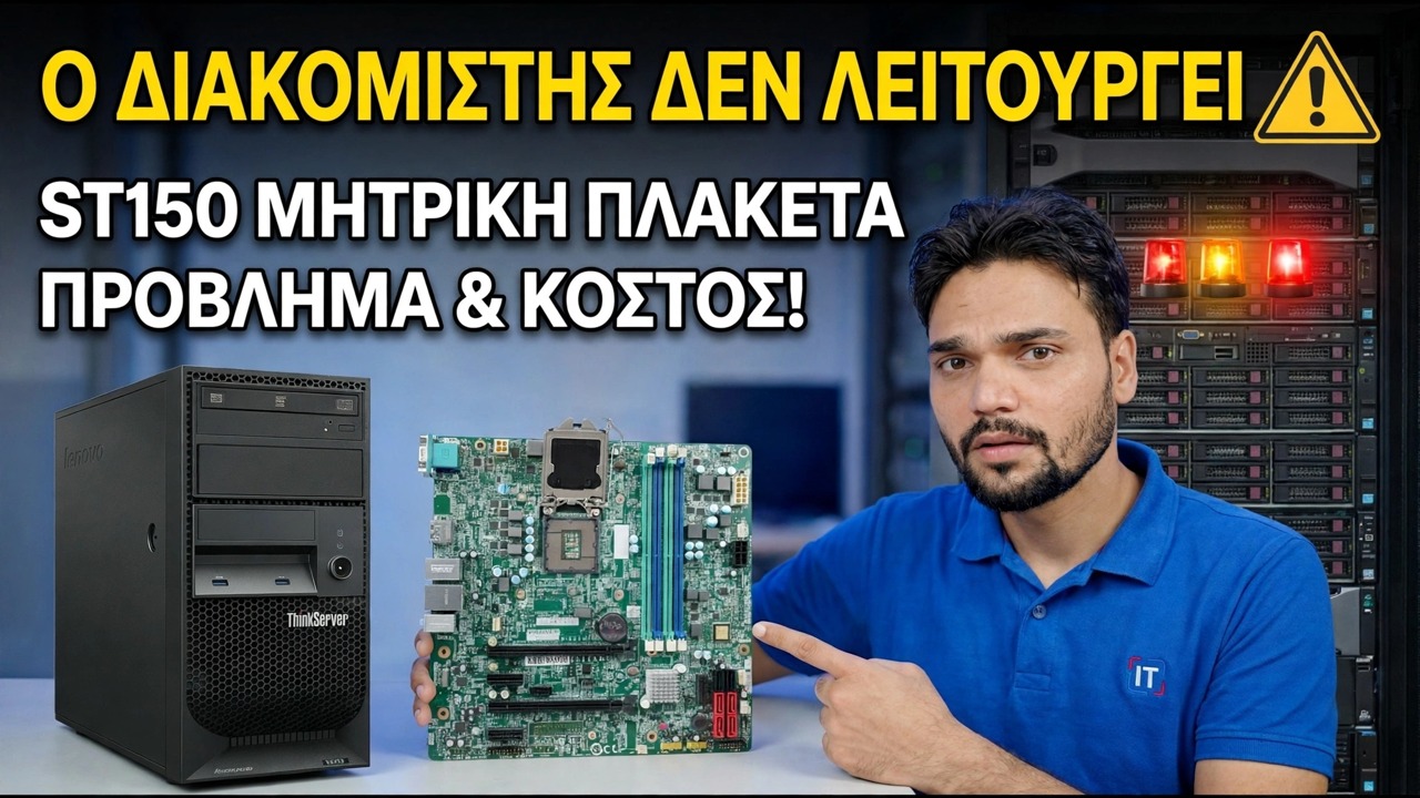 Η μητρική πλακέτα Lenovo ST150 πέθανε; 😳 Οδηγός τιμής και επιδιόρθωσης!