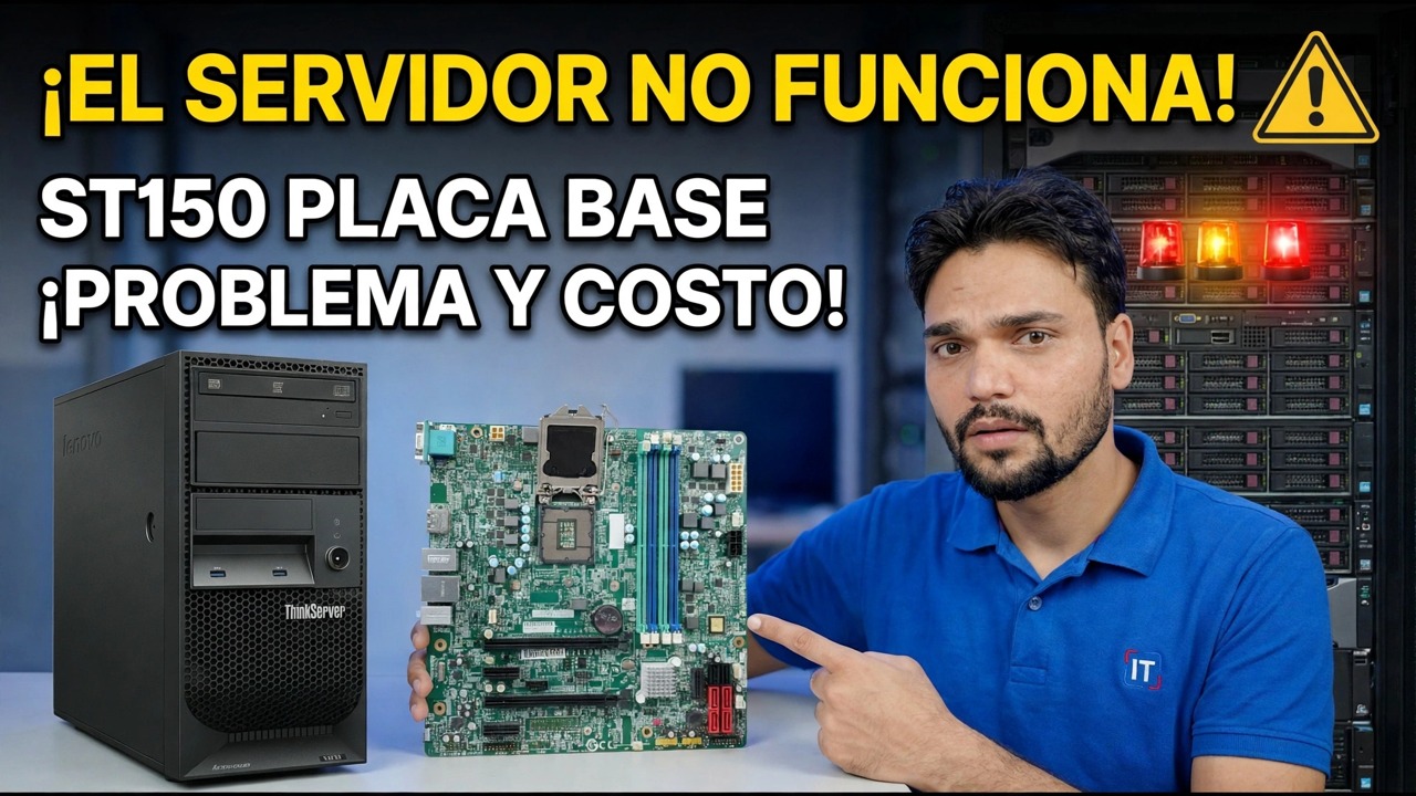 ¿La placa base Lenovo ST150 está muerta? 😳 ¡Guía de precios y arreglos!